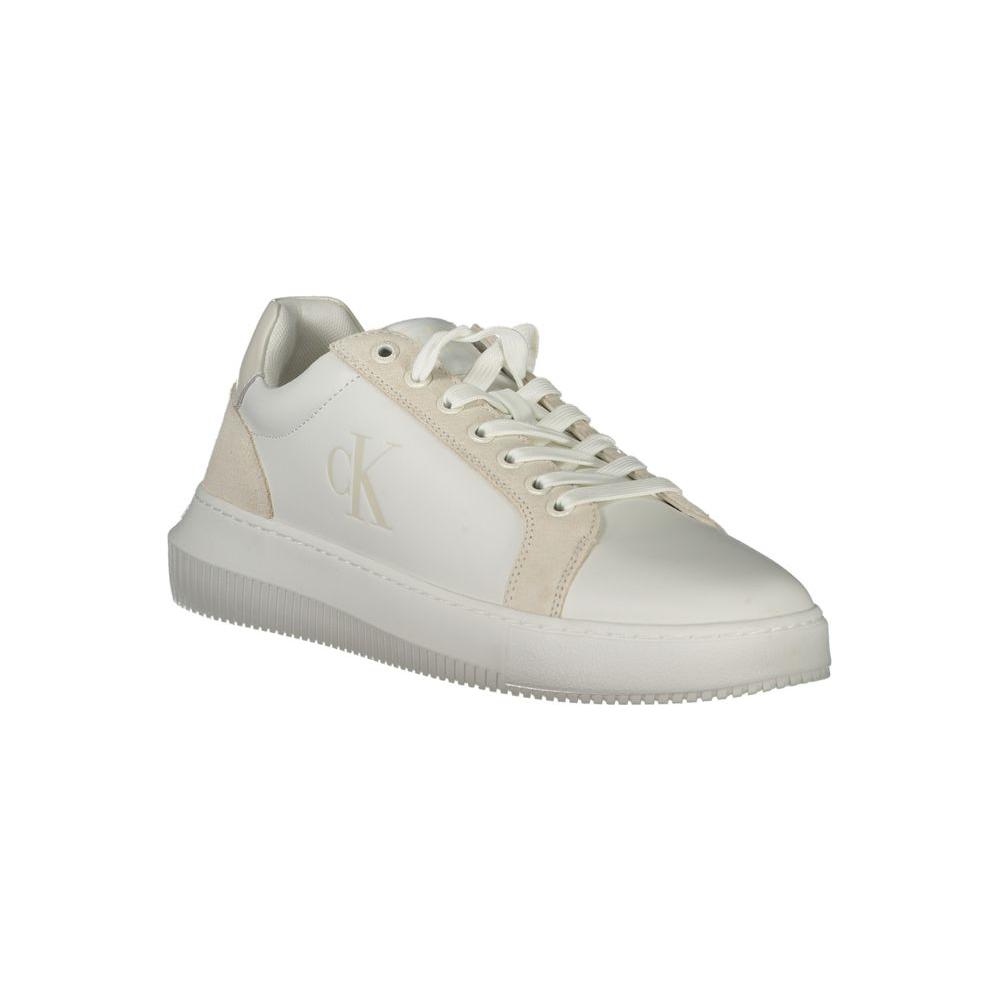 Calvin Klein White Polyethylene Men Sneaker Calvin Klein Gray