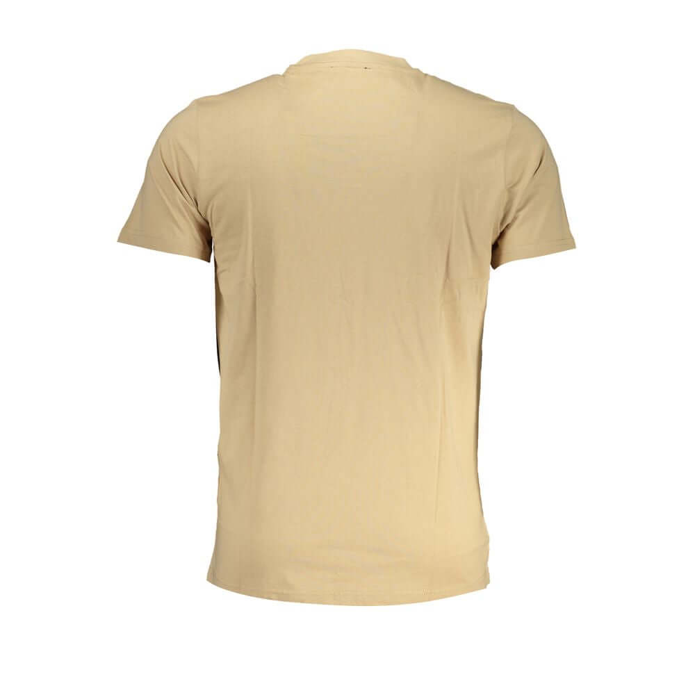 Cavalli Class Beige Cotton T-Shirt Cavalli Class Tan