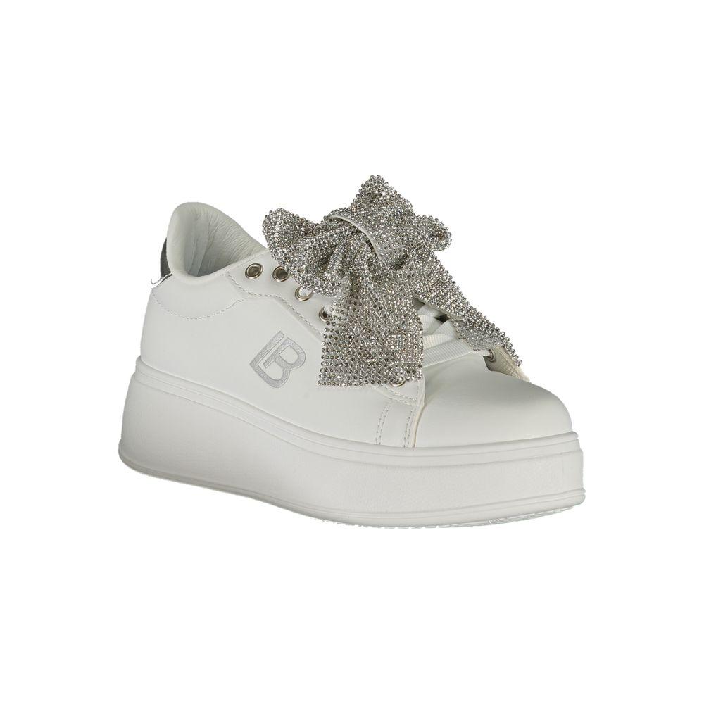 Laura Biagiotti White Synthetic Women Sneaker Laura Biagiotti Gray