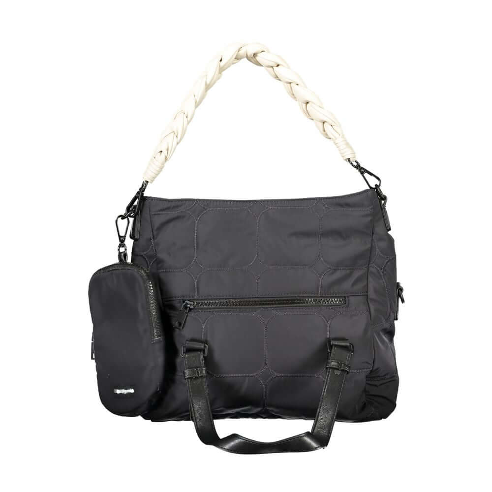 Desigual Black Polyester Handbag Desigual Dark Slate Gray