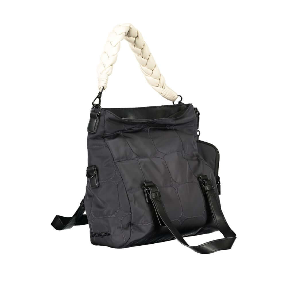 Desigual Black Polyester Handbag Desigual Dark Slate Gray
