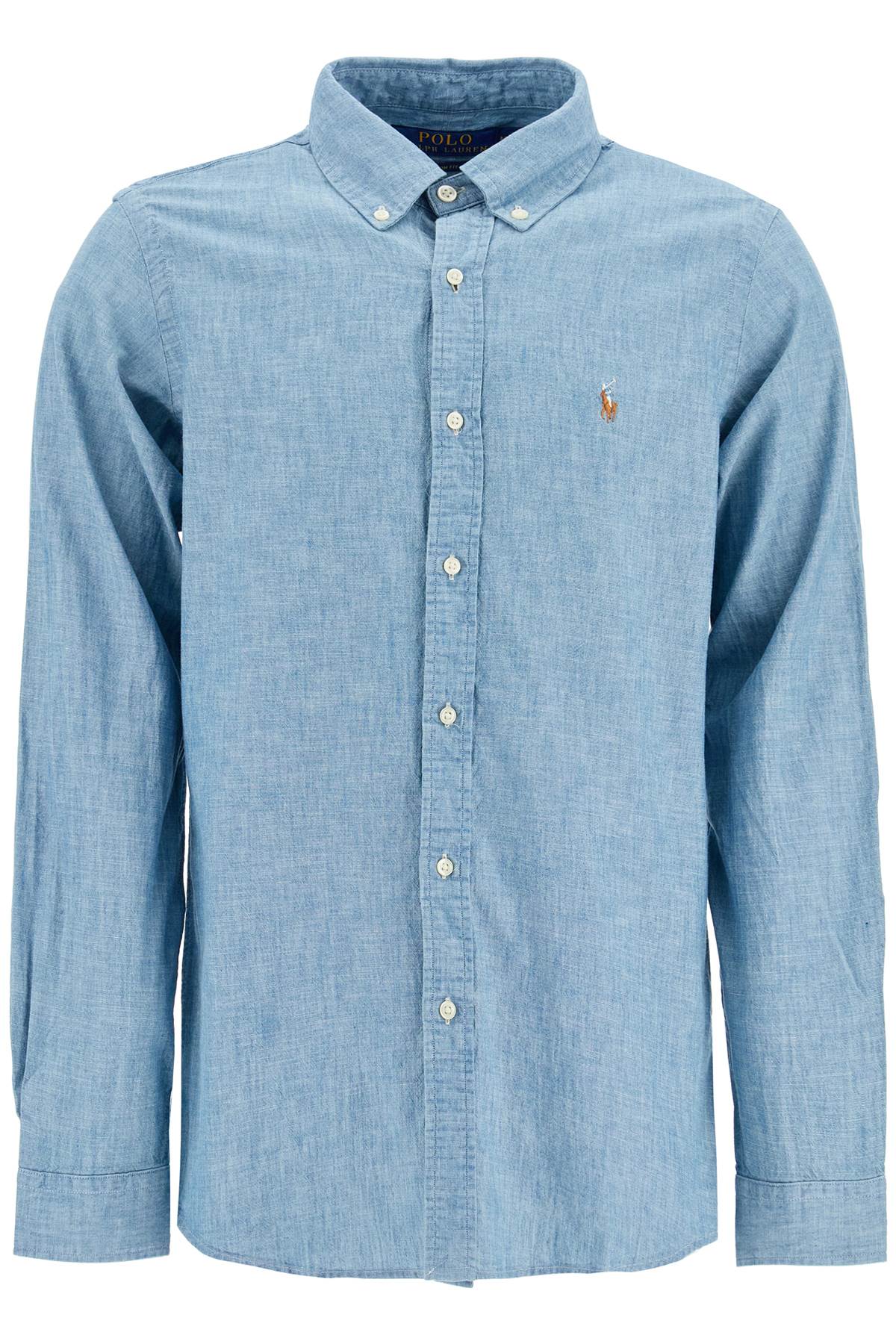 Polo Ralph Lauren custom fit shirt in chambray Shirts Polo Ralph Lauren Dark Gray