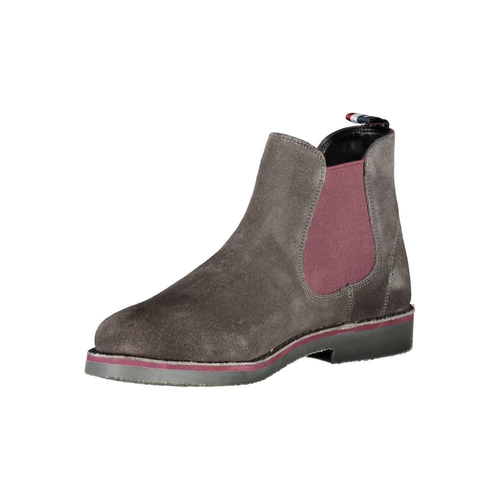 U.S. POLO ASSN. Gray Leather Men Boot U.S. POLO ASSN. Dim Gray