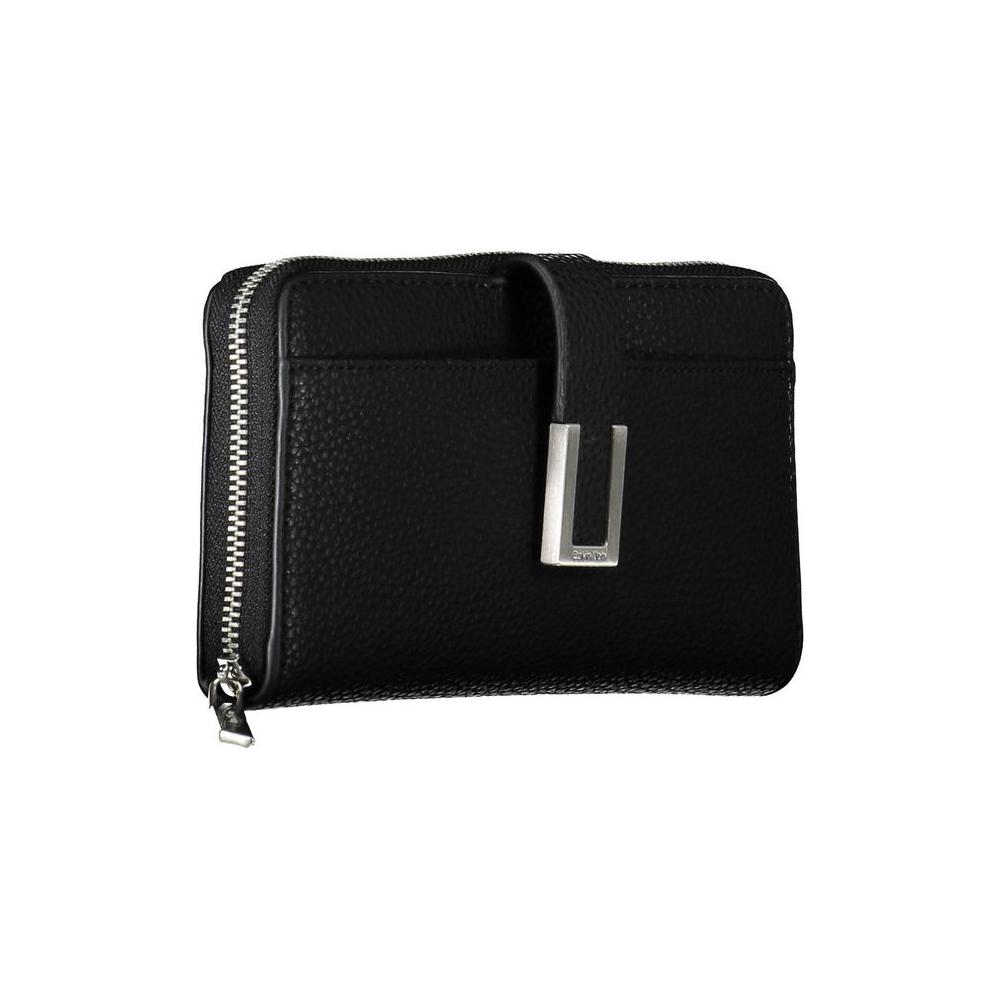 Calvin Klein Black Polyester Women Wallet Calvin Klein Black