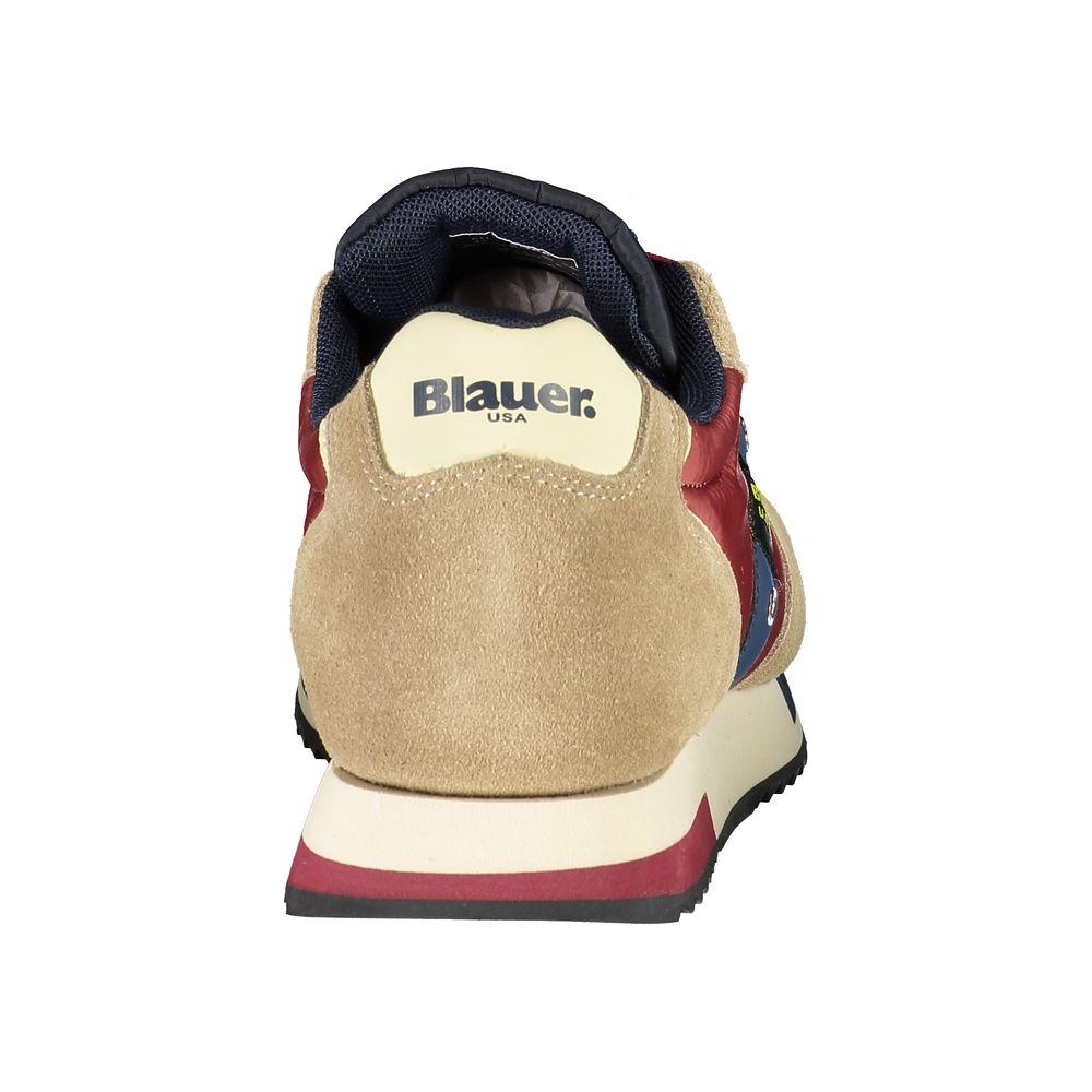 Blauer Beige Sports Sneakers with Contrast Accents Blauer Tan