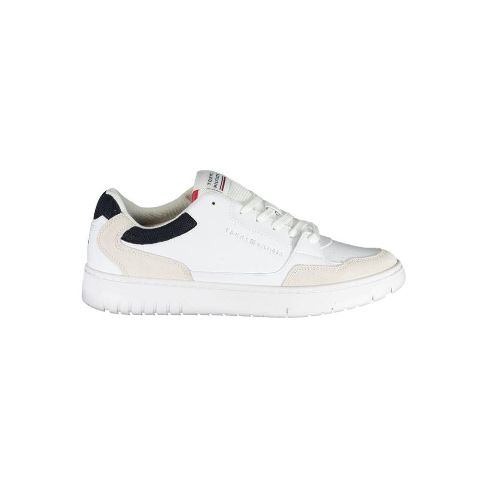 Tommy Hilfiger White Polyethylene Men Sneaker Tommy Hilfiger Lavender