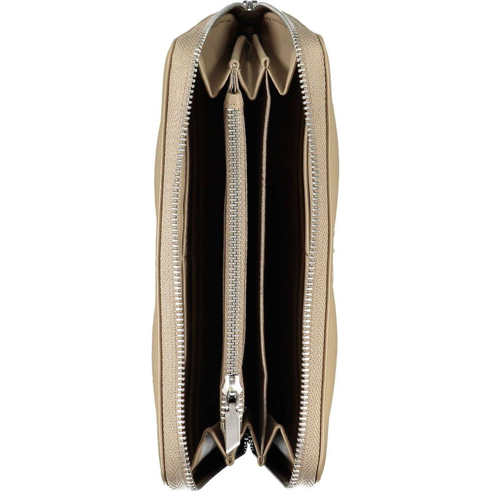Calvin Klein Elegant Beige Multi-Compartment RFID Wallet Calvin Klein Gray