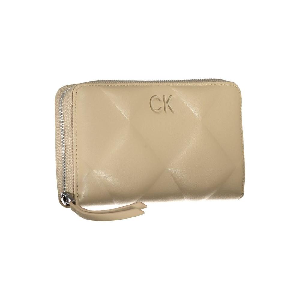 Calvin Klein Elegant Beige Multi-Compartment RFID Wallet Calvin Klein Tan