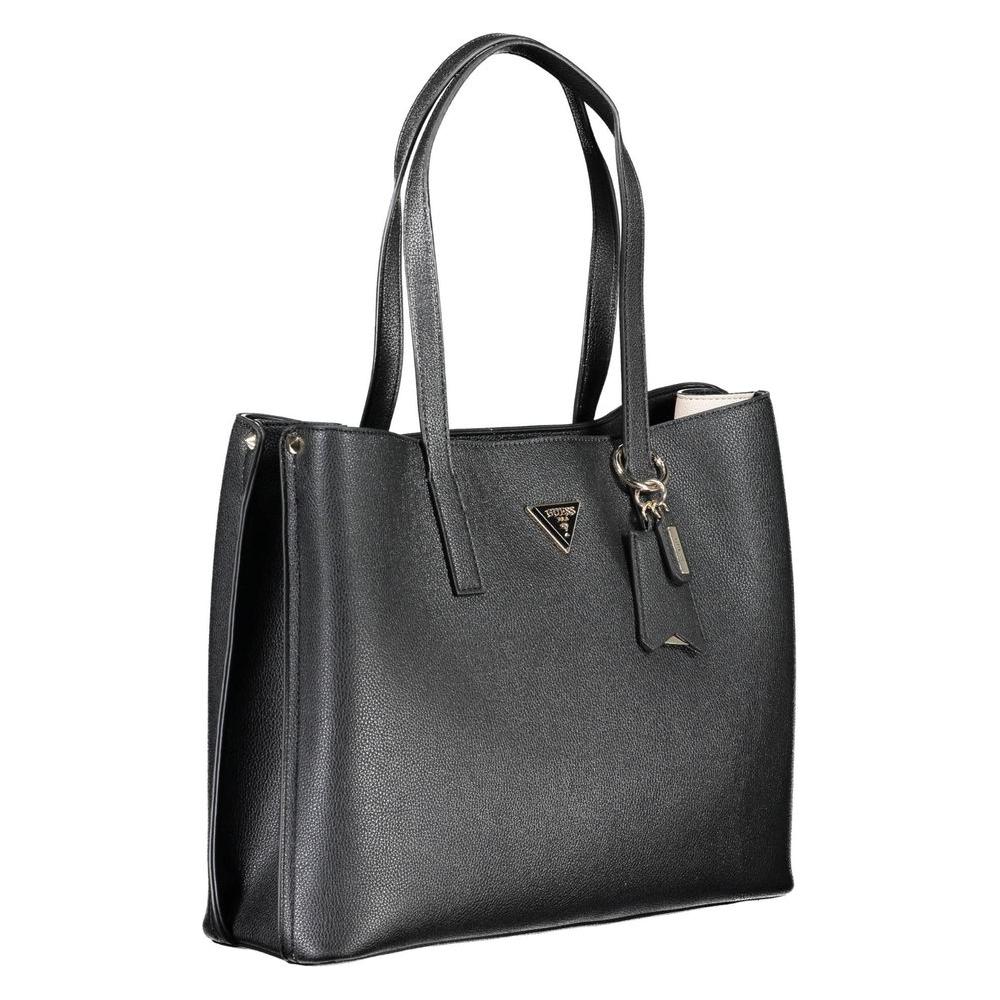Guess Jeans Black Polyethylene Handbag Guess Jeans Dark Slate Gray