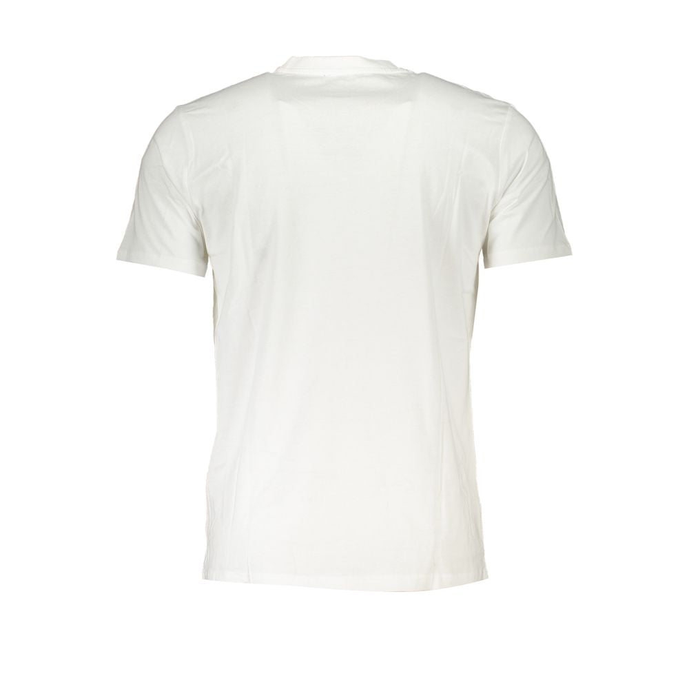 Cavalli Class White Cotton T-Shirt Cavalli Class Beige