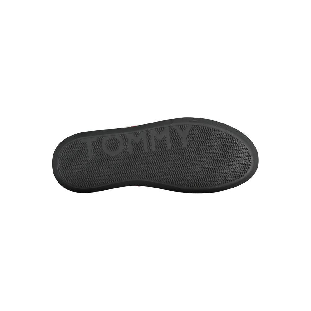 Tommy Hilfiger Chic Black Sneakers with Iconic Contrast Details Tommy Hilfiger Dark Slate Gray