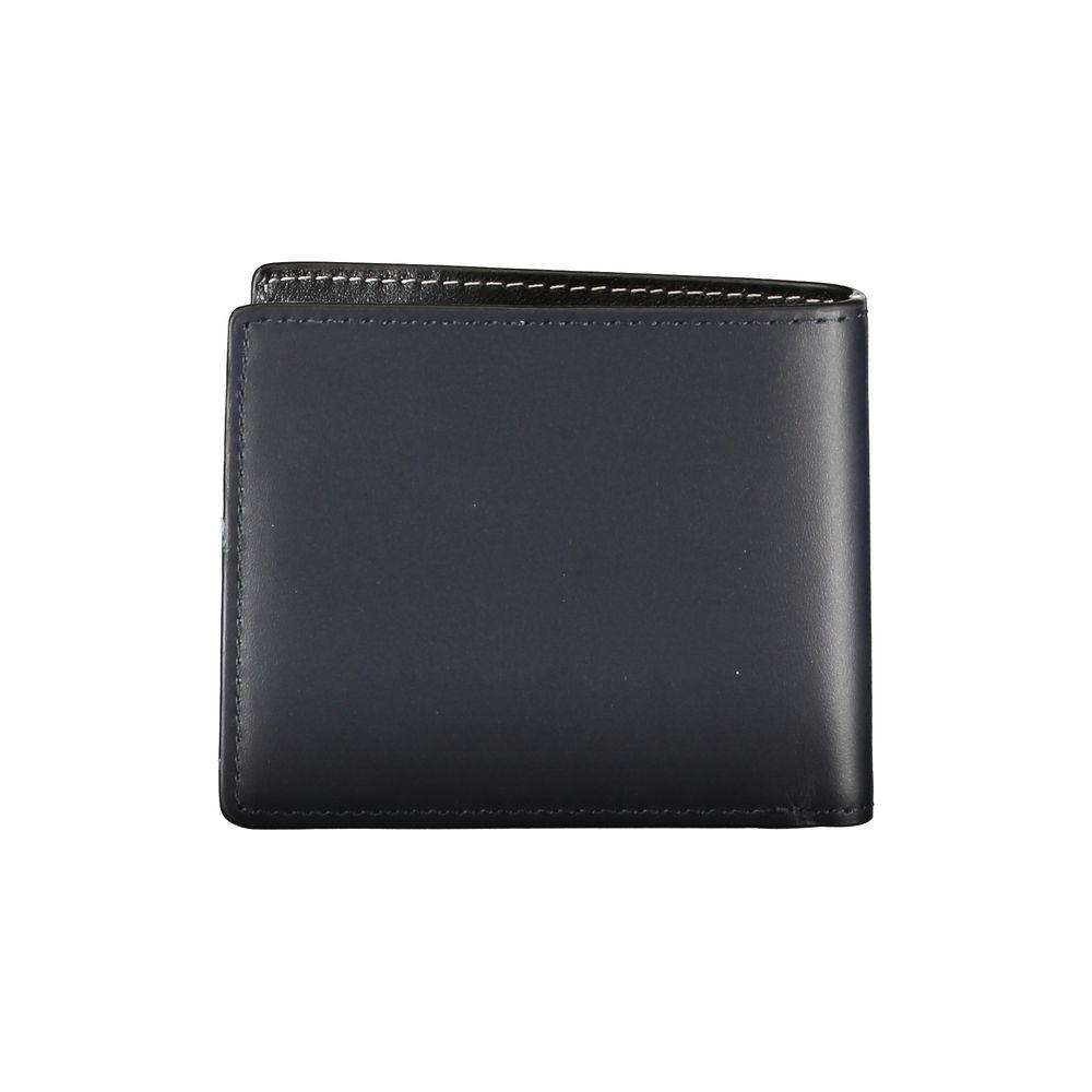 Tommy Hilfiger Elegant Blue Leather Bifold Wallet Tommy Hilfiger Dark Slate Gray