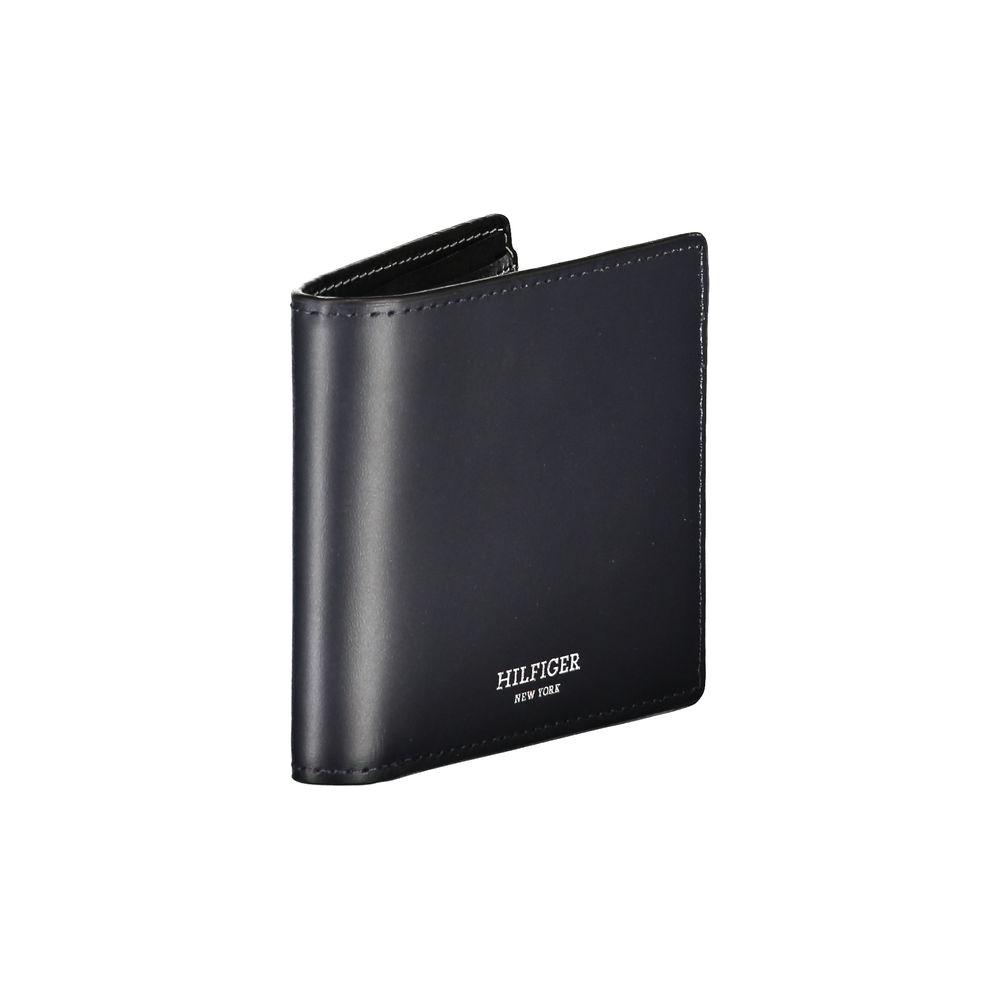 Tommy Hilfiger Elegant Blue Leather Bifold Wallet Tommy Hilfiger Dark Slate Gray