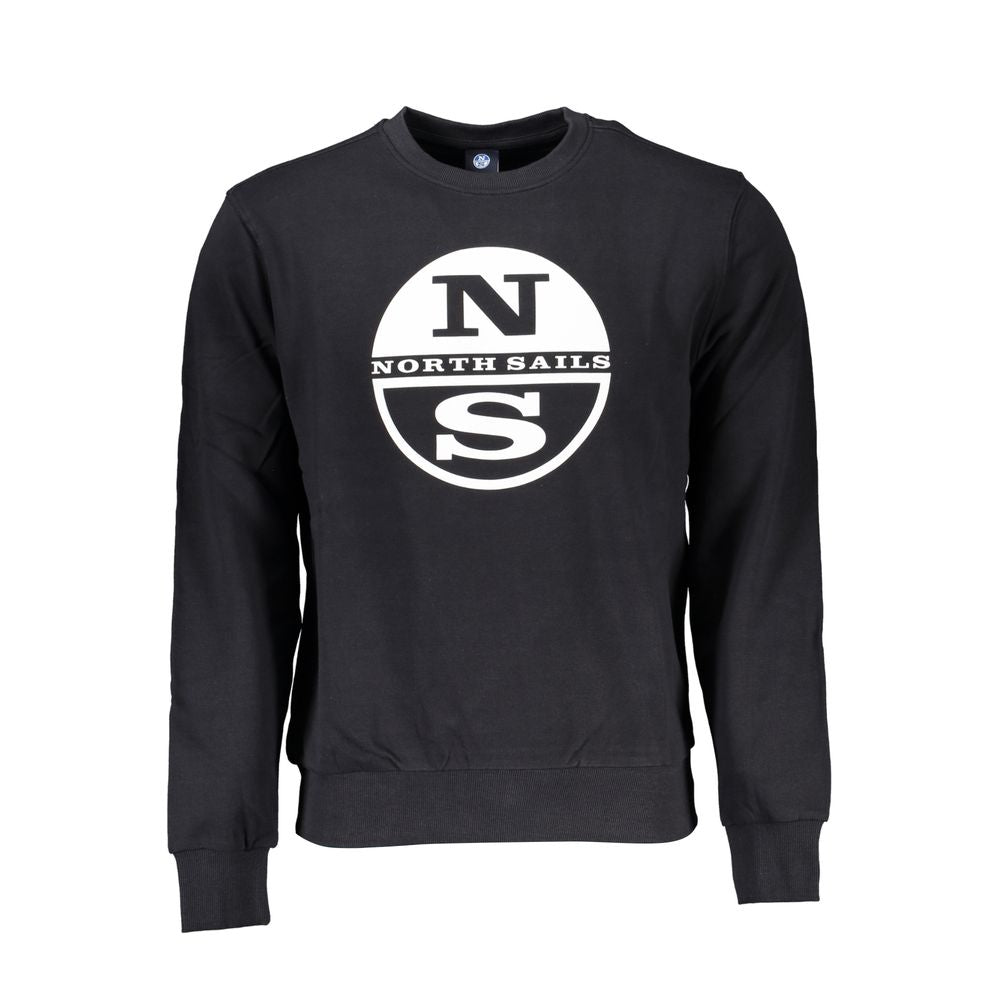 North Sails Black Cotton Sweater North Sails Dark Slate Gray