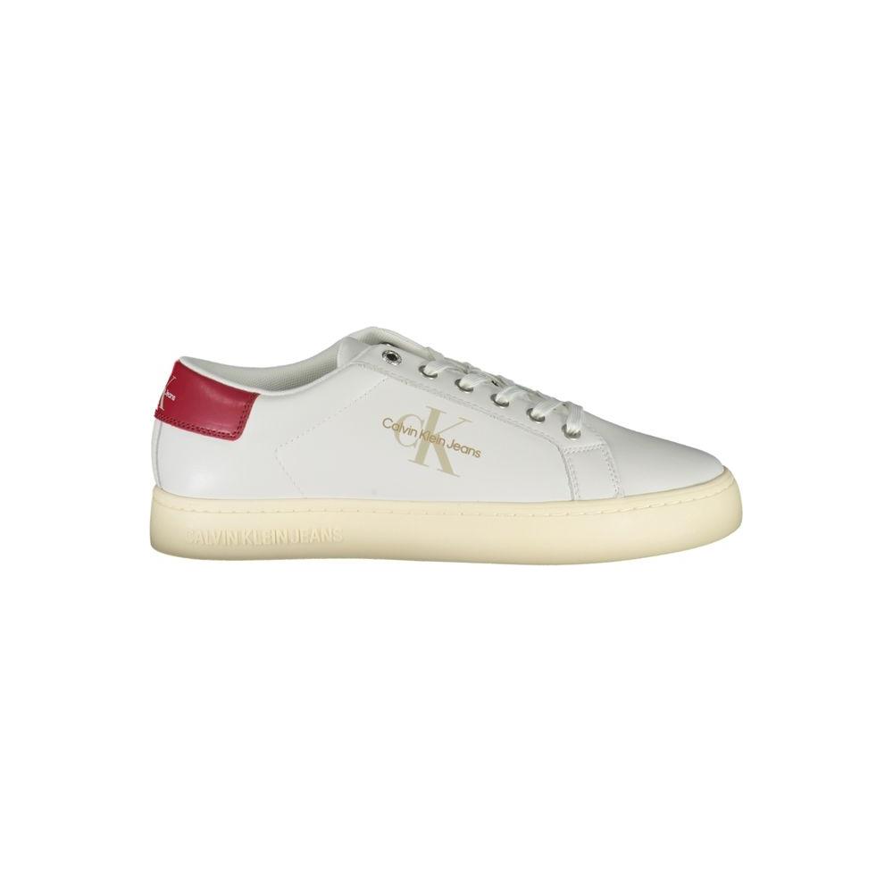 Calvin Klein Eco-Conscious White Lace-up Sneakers Calvin Klein Light Gray