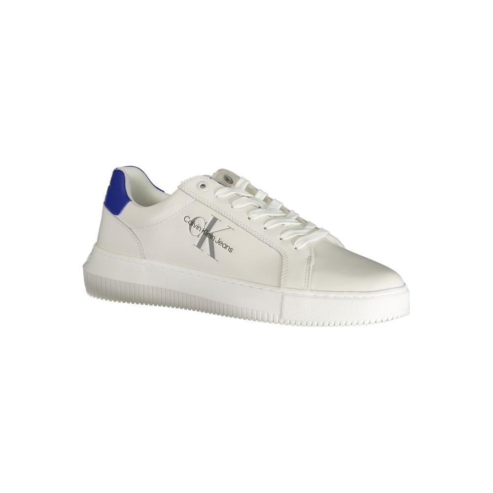 Calvin Klein White Polyester Sneaker Calvin Klein Light Gray
