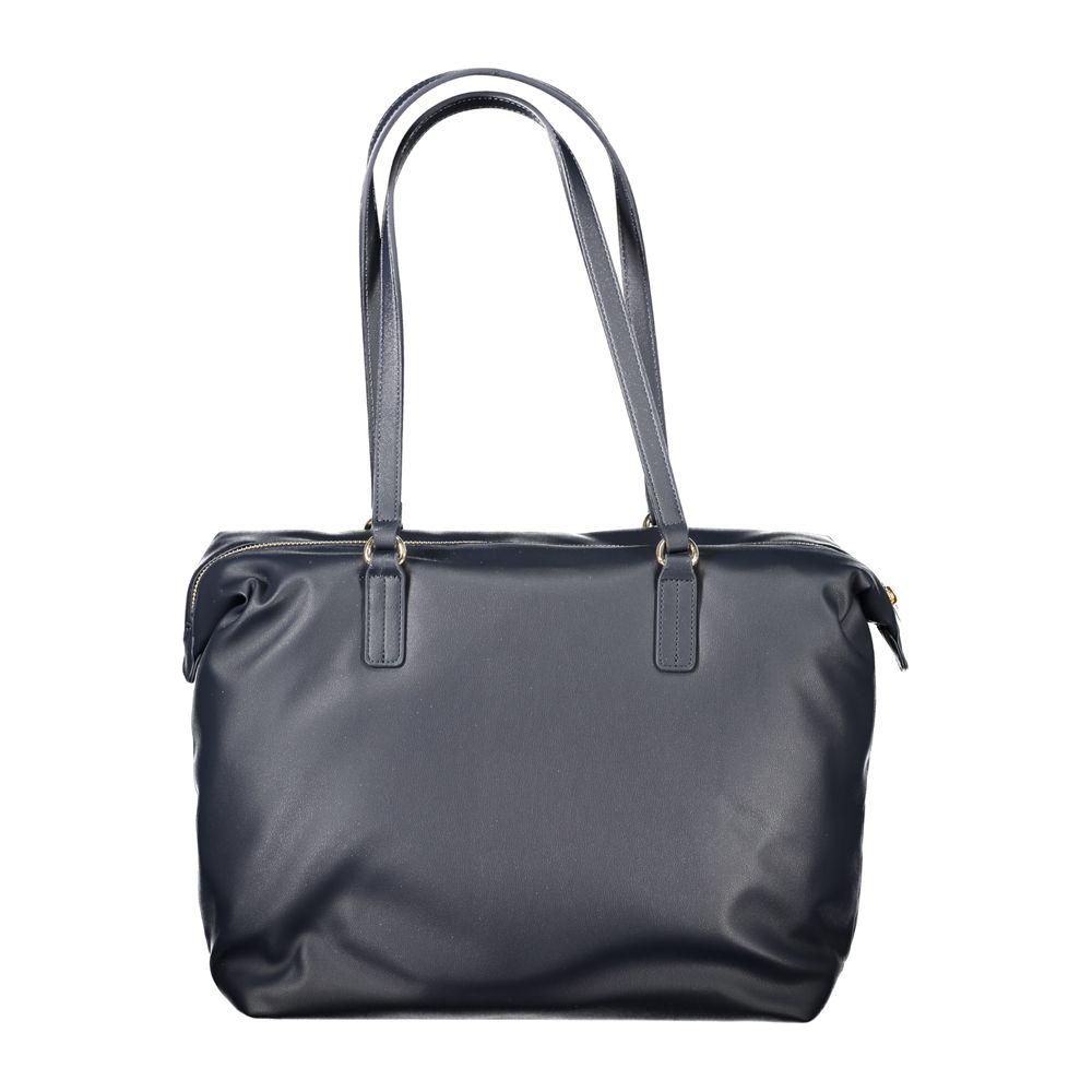 Tommy Hilfiger Blue Polyester Women Handbag Tommy Hilfiger Dim Gray