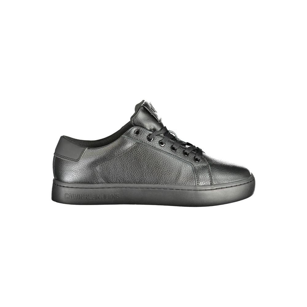 Calvin Klein Black Polyethylene Men Sneaker Calvin Klein Dim Gray