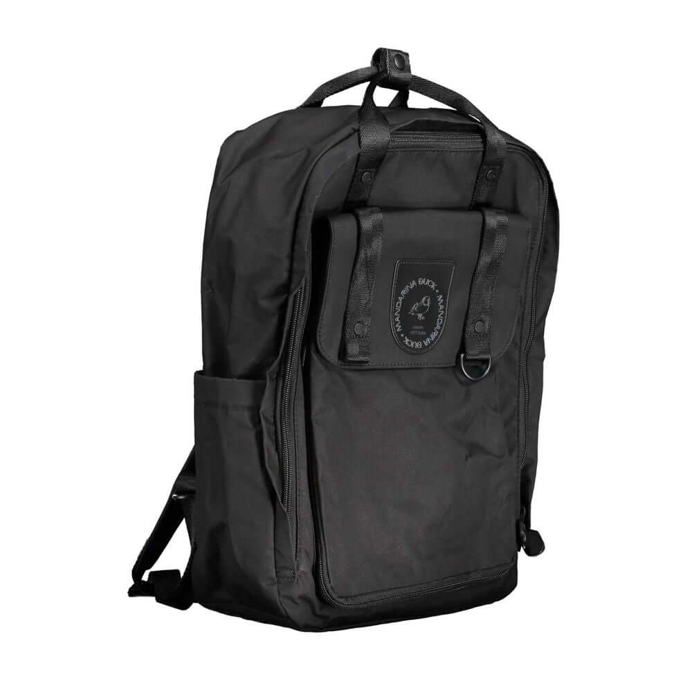 Mandarina Duck Black Cotton Backpack Mandarina Duck Dark Slate Gray