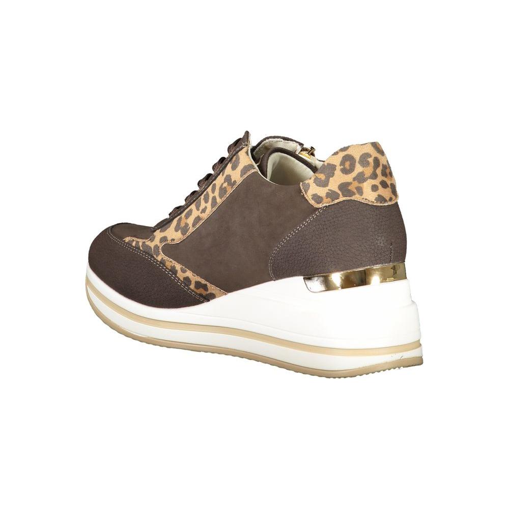 Laura Biagiotti Brown Polyester Women Sneaker