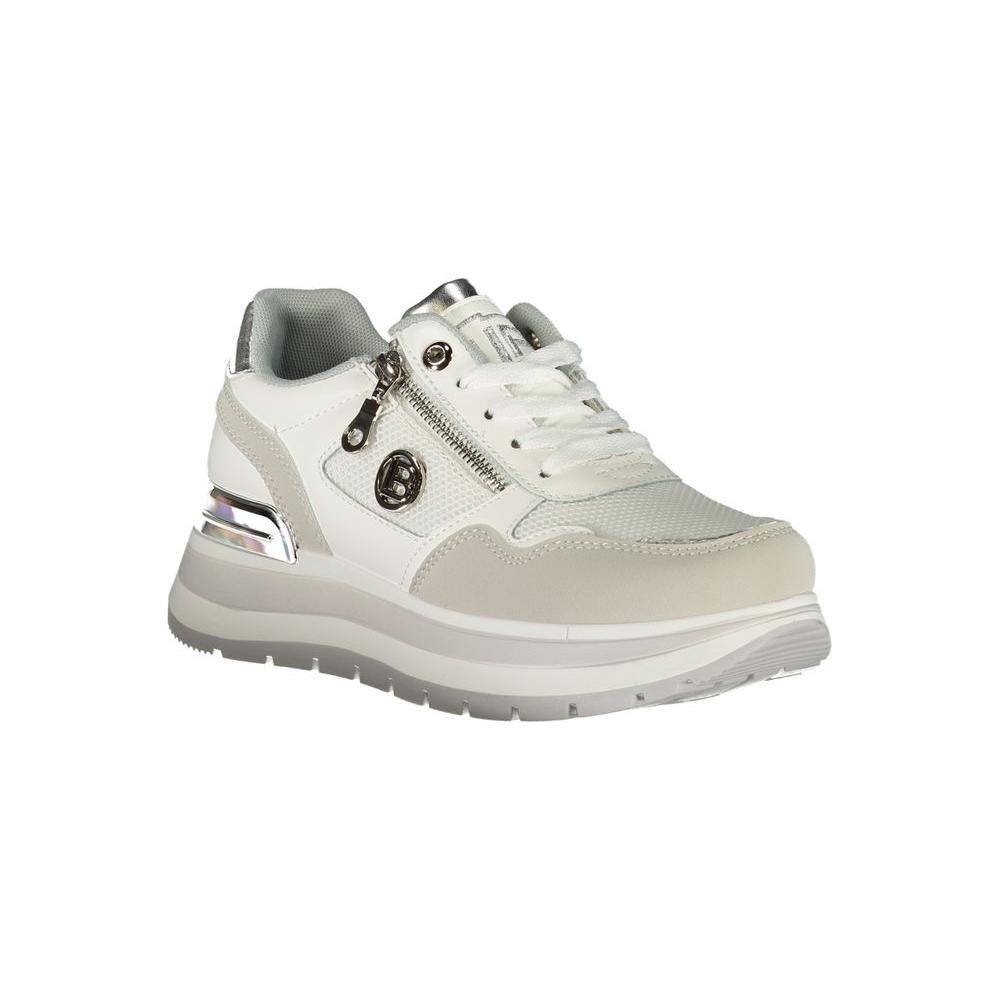 Laura Biagiotti White Polyester Women Sneaker Laura Biagiotti Gray