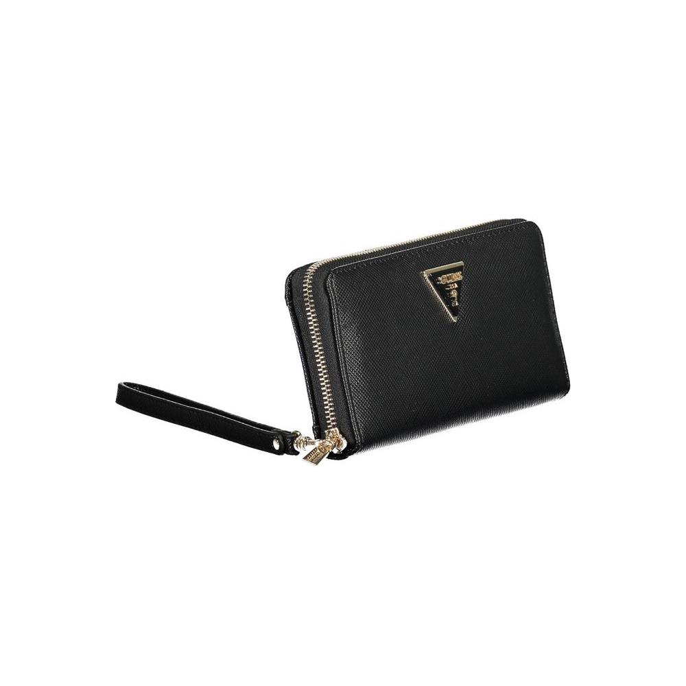 Guess Jeans Black Polyethylene Women Wallet