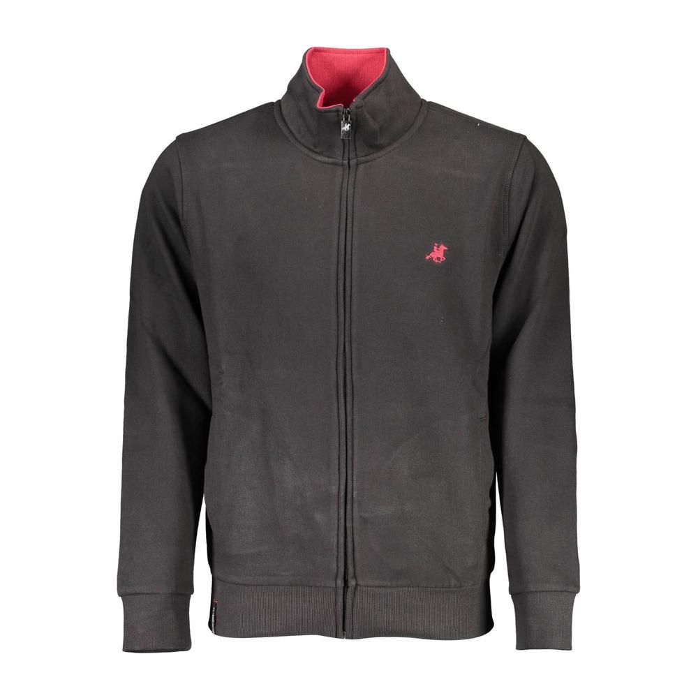 U.S. Grand Polo Black Cotton Men Sweater