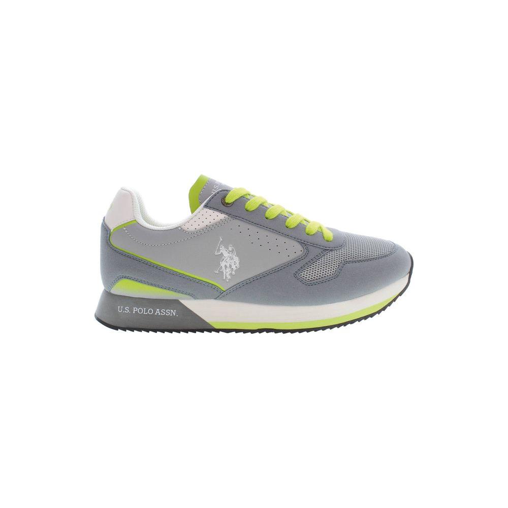 U.S. POLO ASSN. Gray Polyester Men Sneaker