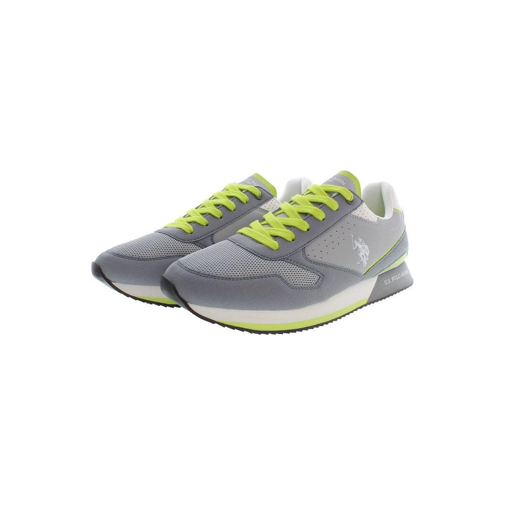 U.S. POLO ASSN. Gray Polyester Men Sneaker