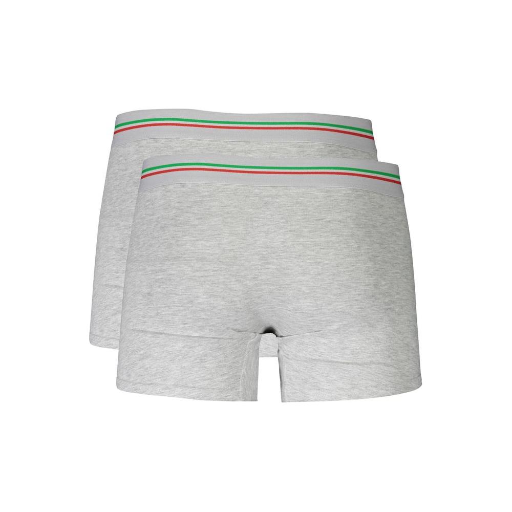 Aeronautica Militare Gray Cotton Men Boxer Short