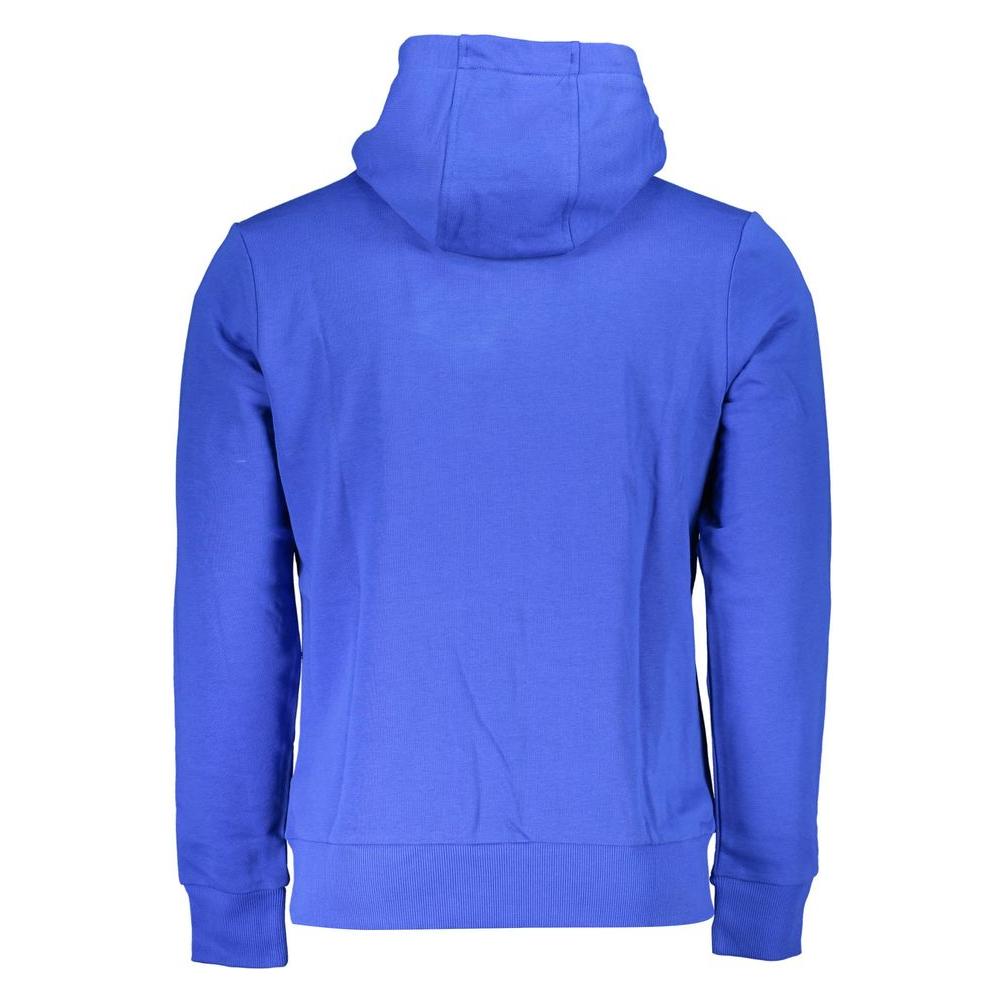 La Martina Blue Cotton Men Sweater