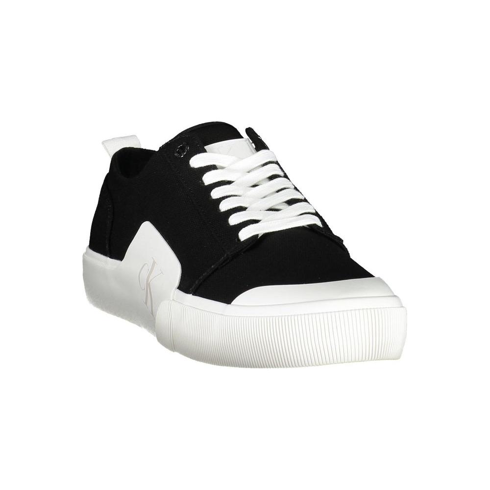 Calvin Klein Black Cotton Men Sneaker