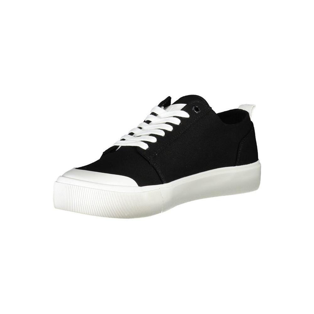 Calvin Klein Black Cotton Men Sneaker