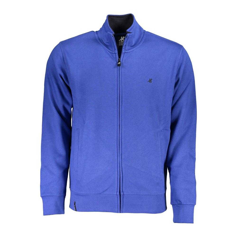 U.S. Grand Polo Chic Long Sleeve Zip-Up Polo Sweatshirt