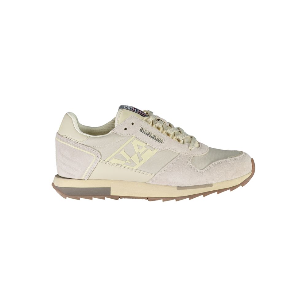 Napapijri Gray Leather Men Sneaker