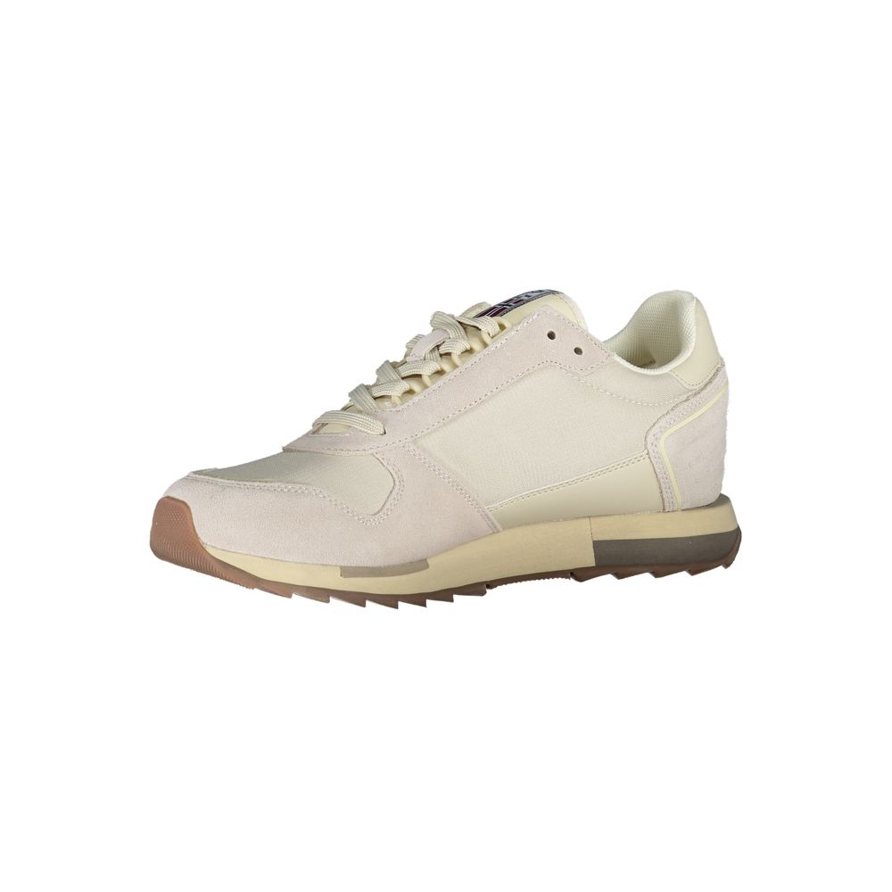 Napapijri Gray Leather Men Sneaker