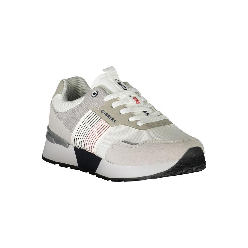 Carrera White Polyester Sneaker