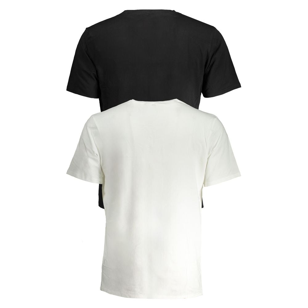 Tommy Hilfiger bi-pack black and white crew neck short sleeve cotton t-shirts with logo application.