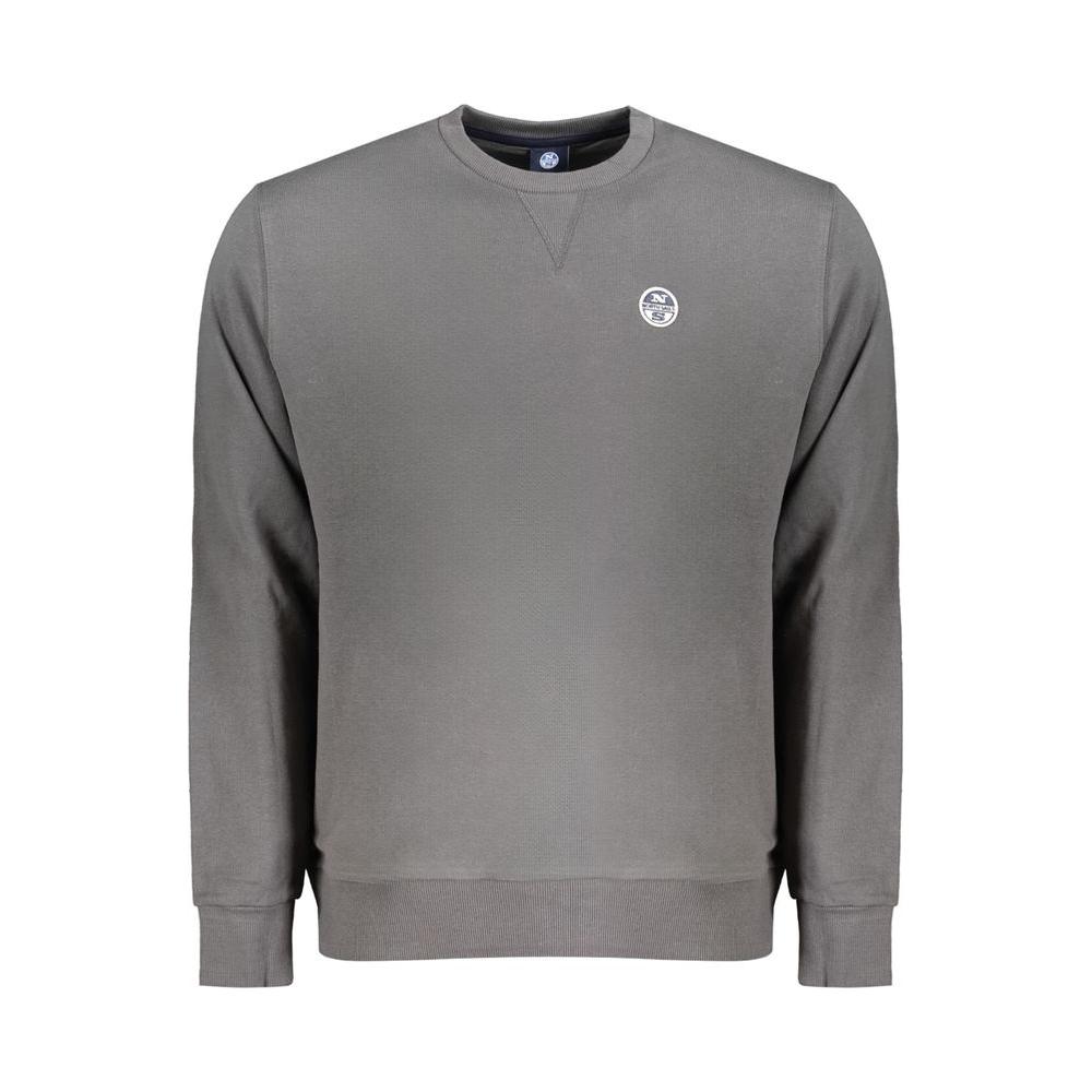 North Sails Gray Cotton Men Sweater