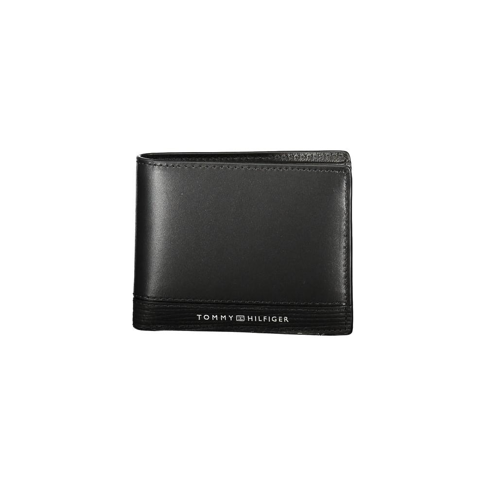 Tommy Hilfiger Black Leather Men Wallet