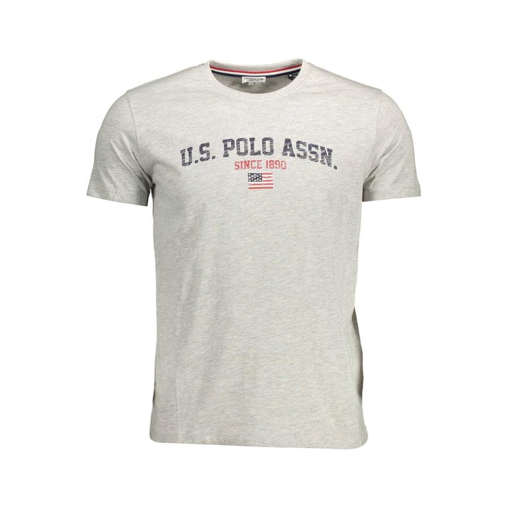 U.S. POLO ASSN. Gray Cotton Men T-Shirt