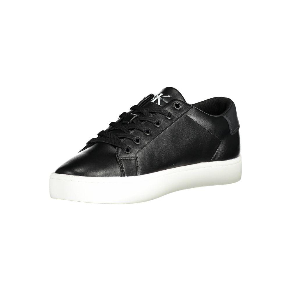 Calvin Klein Black Leather Men Sneaker