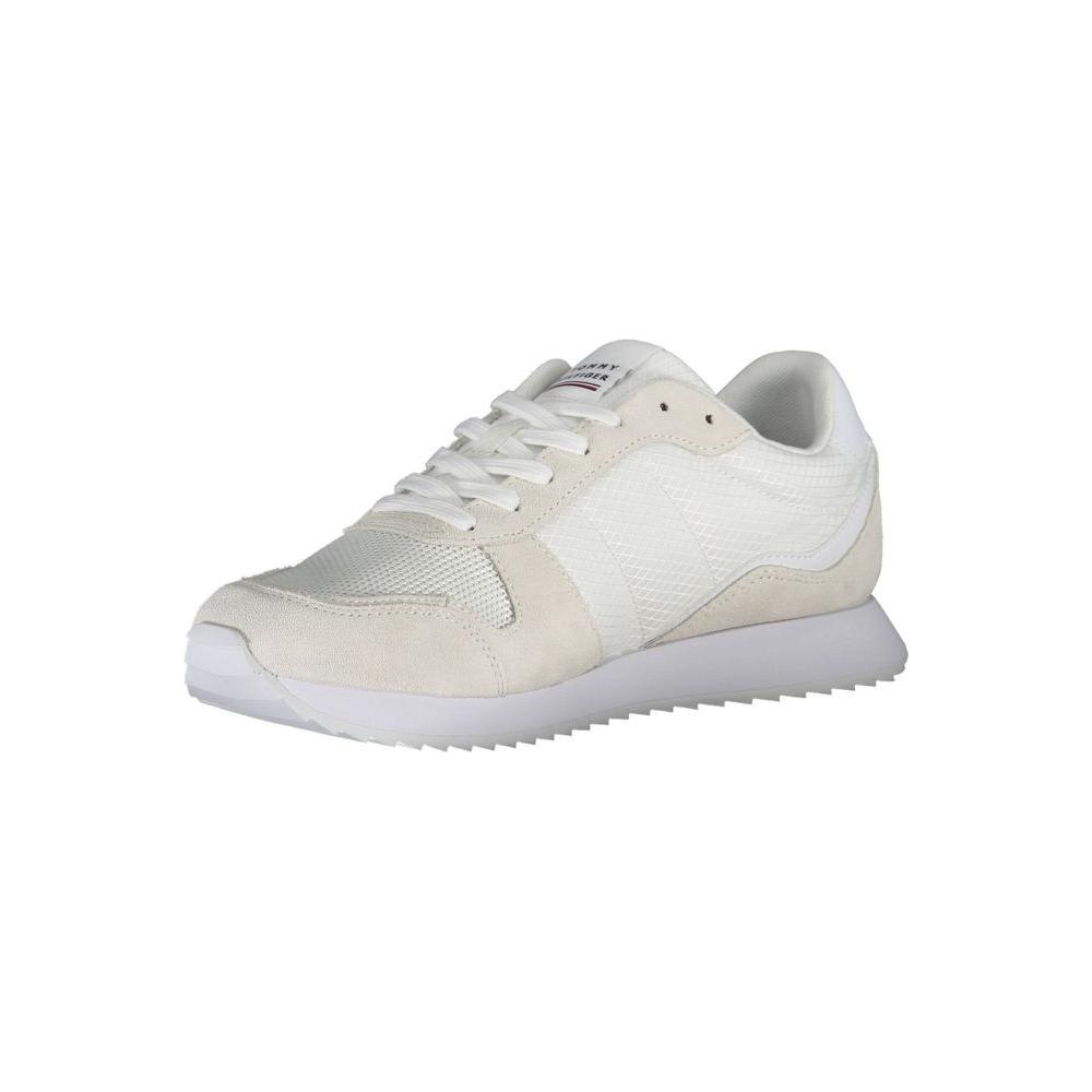 Tommy Hilfiger White Polyester Men Sneaker