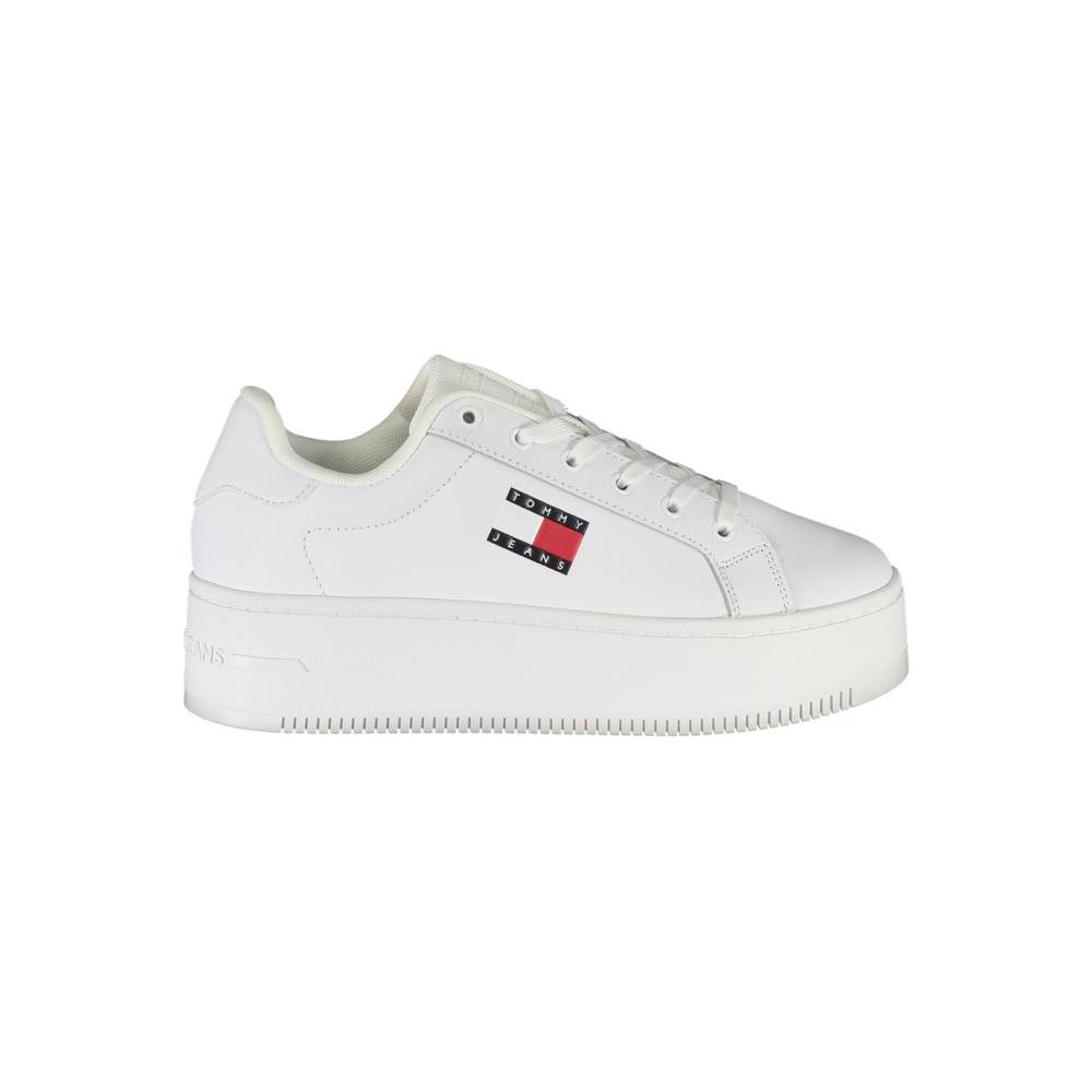 Tommy Hilfiger White Polyester Sneaker