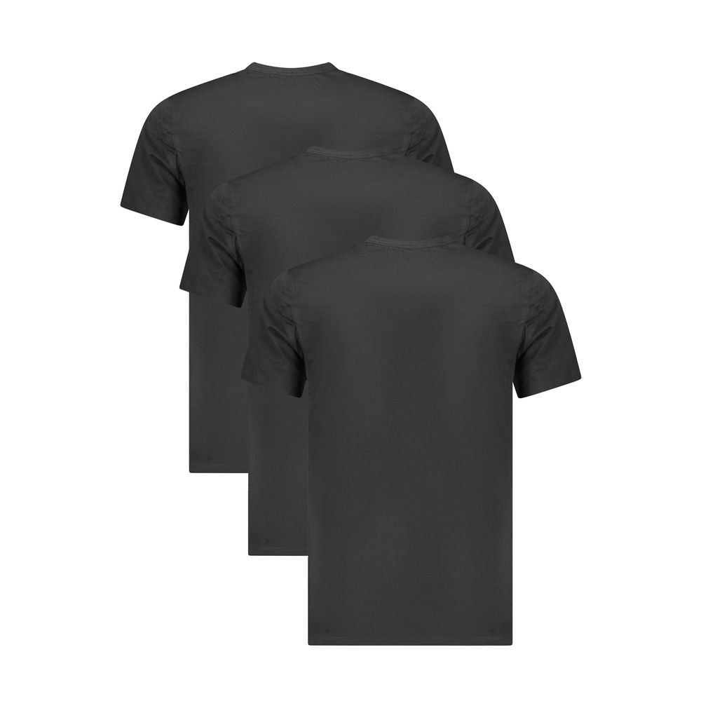 Calvin Klein black cotton men's t-shirt tri-pack with sleek design and embroidered logo, perfect for modern casual style.
