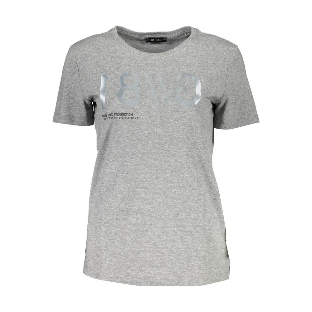Guess Jeans Gray Cotton Women T-Shirt