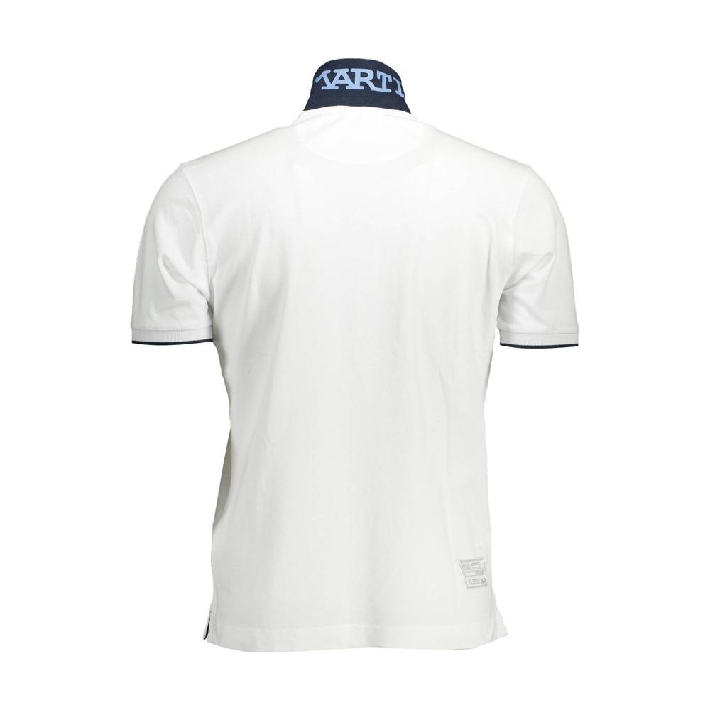 La Martina Elegant Short-Sleeved White Polo for Men