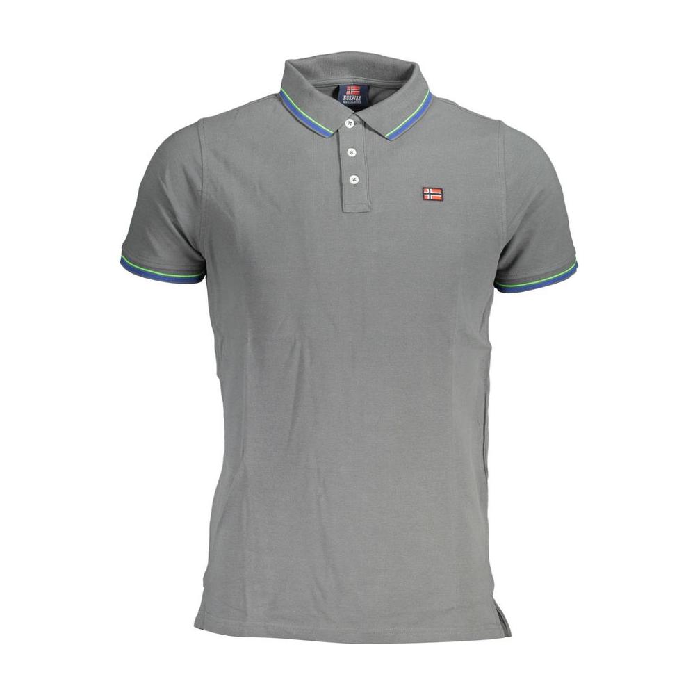 Norway 1963 Brown Cotton Men Polo Shirt