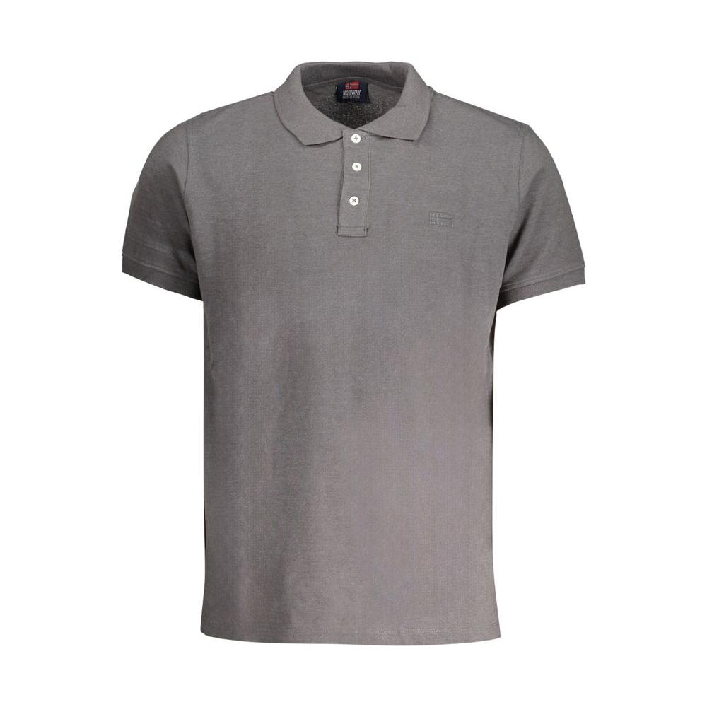 Norway 1963 Brown Cotton Men Polo Shirt