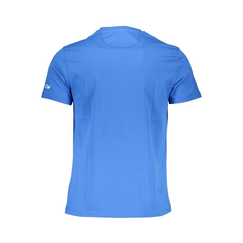 La Martina Blue Cotton Men T-Shirt